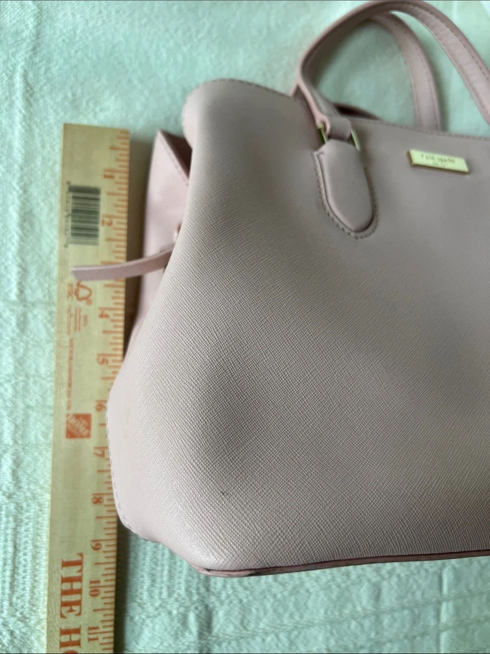 kate spade Blush Pink Saffiano Satchel with Strap